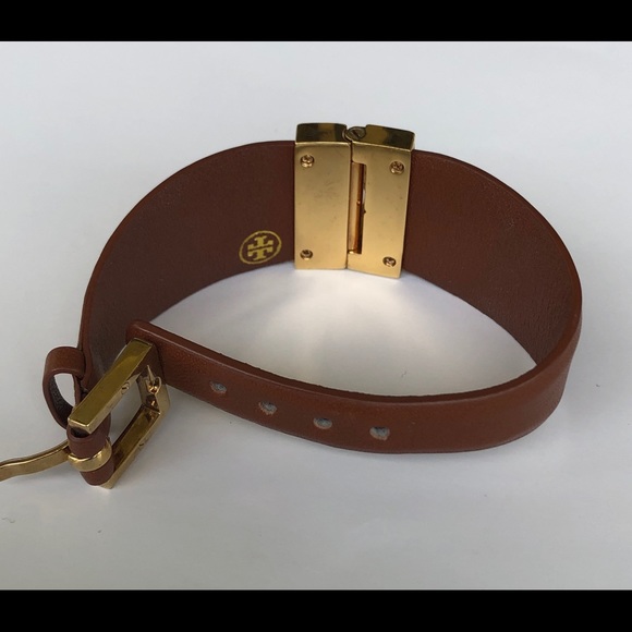 Tory Burch Leather Cuff Bracelet - Picture 8 of 8
